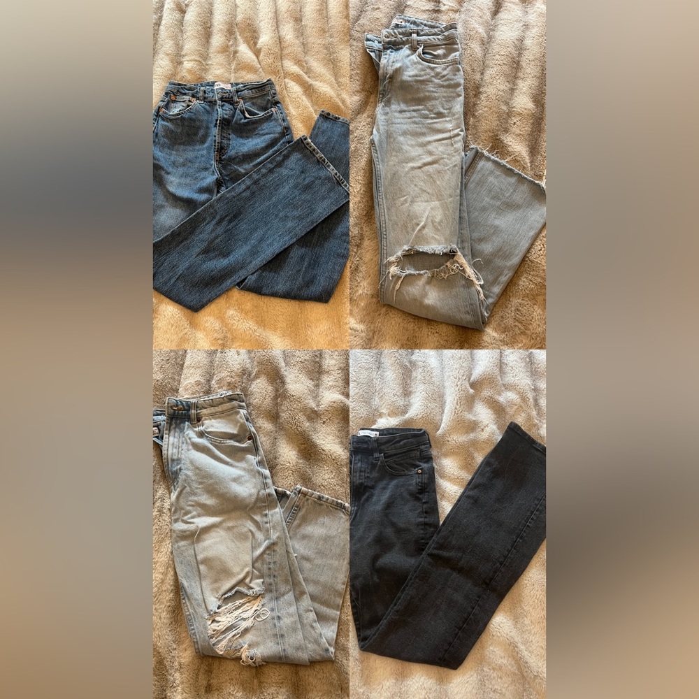 Multiple Zara jeans Package- 4 jeans all size 4